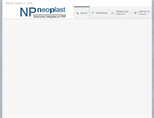 Tablet Screenshot of neoplast.cl